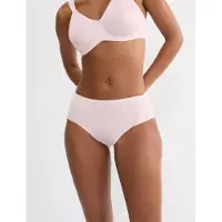 Triumph Slip "Essential Minimizer T Hipster X", Damen, Gr. 46, tender pink, Microtouch, Obermaterial: 78% Polyamid, 22% Elasthan, Unterhosen Slip, schimmerndes Jacquardmuster