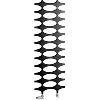 Kermi Ideos Bad- und Wohnheizkörper, Elektro-Zusatzbetrieb, 1901x758x37 mm, Schwarz Soft (RAL 9005 MT), rechts
