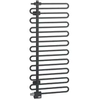 Kermi Icaro Bad- und Wohnheizkörper, Anthracite Grey, 1866x400x58 mm, 590 Watt, verstellbarer Ventileinsatz