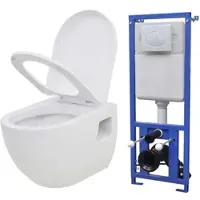 Helloshop26 - Wand-WC mit Unterputzspülkasten weiße Keramik 02_0003570