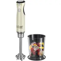 Russell Hobbs Stabmixer [Pürierstab] Retro Creme (Messbecher + Deckel, BPA-frei, spülmaschinenfest, Infinity-Mix-Technologie, für Smoothie, Suppen, Saucen, Babynahrung) Vintage Zerkleinerer 25232-56