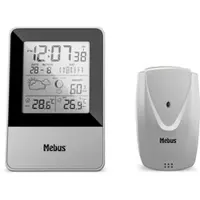 Weinberger GmbH&Co. KG Mebus Funkgesteuerte Wetterstation - schwarz|silber