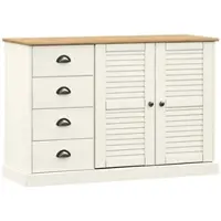 Helloshop26 - Buffet Sideboard Kommode Kleiderschrank Aufbewahrungsmöbel Organizer für Küche Wohnzimmer Lounge mit Schubladen 113 x 02_0030131