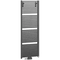 Kermi Design-Heizkörper „Duett“ 63,4 × 179,6 cm in Graphit Metallic