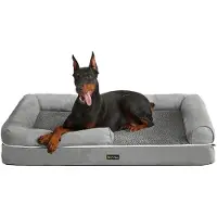 Feandrea Orthopädisches Hundebett 120x85 cm Grau