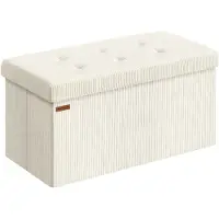 Songmics Sitzbank mit Stauraum und klappbarem Design LSF603W01
