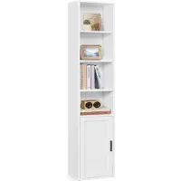Vasagle CUSTOS Kollektion Regal mit 6 Ebenen wolkenweiß LBC401W01