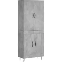 Helloshop26 - Buffet Sideboard Kommode Kleiderschrank Aufbewahrungsmöbel Organizer Küche Wohnzimmer Lounge hoch 69,5 x 34 x 180 cm 02_0034580