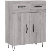 Helloshop26 - Buffet Sideboard Kommode Kleiderschrank Aufbewahrungsmöbel Organizer Küche Wohnzimmer Sonoma 69,5 x 34 x 90 cm 02_0036473