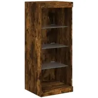 Helloshop26 - Sideboard Kommode Kleiderschrank Aufbewahrungsmöbel Organizer für Küche Wohnzimmer Lounge mit LED-Beleuchtung 41 x 37 02_0029882