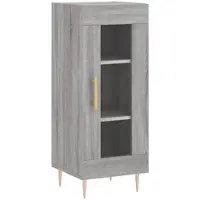 Helloshop26 - Buffet Sideboard Kommode Kleiderschrank Aufbewahrungsmöbel Organizer Küche Wohnzimmer Sonoma 34,5 x 34 x 90 cm 02_0036331