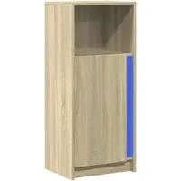 Helloshop26 - Buffet Sideboard Kommode Kleiderschrank Aufbewahrungsmöbel Organizer für Küche Wohnzimmer Lounge mit LED-Beleuchtung 02_0029795
