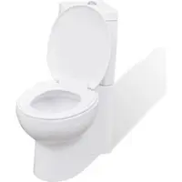 Helloshop26 - Eck-Toilette aus Keramik mit WC-Becken und Sitz weiß 02_0003559