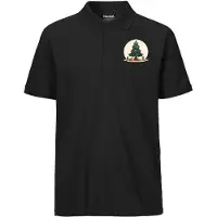 Hellweg Druckerei Huuraa Herren Polo Shirt Weihnachtsbaum Tannenbaum XXL Black Bio Baumwolle Fairtrade Poloshirt Geschenkidee