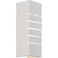 Nordlux Lancio Square Wandleuchte White - , Lancio Square, dimmbar, Weiß, für Flurbereich, Gips / Ton