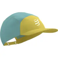 Compressport 5 Panel Cap Gelb Blau