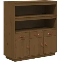 Helloshop26 - Buffet Sideboard Kommode Kleiderschrank Aufbewahrungsmöbel Organizer Küche Wohnzimmer Lounge hoch 100 x 40 x 108,5 cm 02_0034750