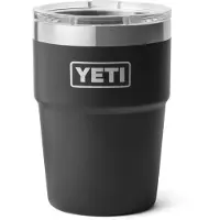 Yeti Rambler Stackable Cup 16oz Mag Slider Lid, Black, stapelbarer Thermobecher mit Deckel, 473 ml