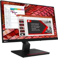 Lenovo ThinkVision T24t-20 Monitor, 60,5 cm (23.8"), 1920 x 1080 Pixel, Full HD, LED, 6 ms, Schwarz