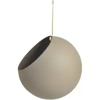 AYTM Globe Pflanzentopf Ø21xH32 Taupe/Gold - , Globe, Grau, Aluminium, Design