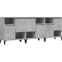 Helloshop26 - Buffet Sideboard Kommode Kleiderschrank Aufbewahrungsmöbel Organizer für Küche Wohnzimmer Lounge 3-teilig 60 x 35 x 02_0037118
