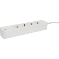 Unitec Elektro Steckdosenleiste 30798, mit 1,8m Kabel, 4-fach, 2x USB-A, in weiß, mit Schalter
