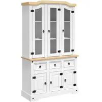 Helloshop26 - Corona Sideboard Kommode Kleiderschrank Aufbewahrungsmöbel Organizer für Küche Wohnzimmer Lounge 112 x 43 x 196 cm 02_0034220