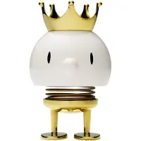 Hoptimist King Junior Bumble - 12 cm - Weiß/Gold - - One Size - Dekofigur