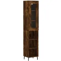 Helloshop26 Buffet Sideboard Kommode Kleiderschrank Aufbewahrungsmöbel Organizer Küche Wohnzimmer Lounge hoch 34,5 x 34 x 180 cm