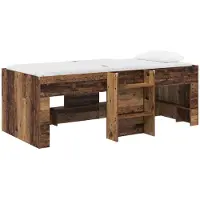 Syfax Hochbett für Kinder Altholz 90 x 190 cm Holzwerkstoff