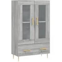 Helloshop26 - Buffet Sideboard Kommode Kleiderschrank Aufbewahrungsmöbel Organizer Küche Wohnzimmer Lounge hohe Sonoma-Eiche 69,5 x 02_0035394