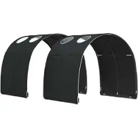 Syfax Bettunnel 2 pcs Schwarz 211 x 67,5 x 2 cm Polyester