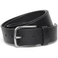 Calvin Klein Round Buckle 35mm Belt Black/antique Silver Größe: 100 | Gürtel Outlet | Herren | Grau