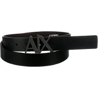 Armani Exchange für Herren. 951017CC50554120 Schwarzer Ledergürtel (38), Lässig, Klassisch