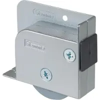 BS Rollen Kastenrolle G93, Ø 50mm ohne Feststeller zum Anschrauben TPR, grau