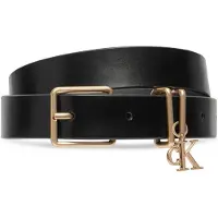 Calvin Klein Gürtel Logo Charm Belt LV04F7086G Schwarz