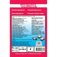 Hanestroem Staubsaugerbeutel aus Kunstfaser entsprechend der Norm Swirl PH86, Champion 1100CH und Andersson A9312