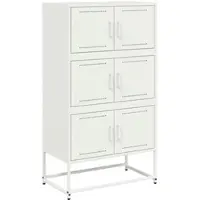 Helloshop26 Buffet Sideboard Kommode Schrank Aufbewahrungseinheit Organizer für Küche Wohnzimmer Lounge 68,5 x 38,5 x 123,5 cm