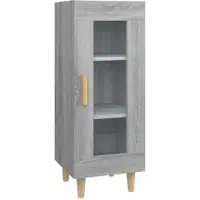 Helloshop26 - Buffet Sideboard Kommode Kleiderschrank Aufbewahrungsmöbel Organizer Küche Wohnzimmer Sonoma 34,5 x 34 x 90 cm 02_0036317