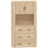 Helloshop26 - Buffet Sideboard Kommode Kleiderschrank Aufbewahrungsmöbel Organizer Küche Wohnzimmer Lounge hohes 02_0034218