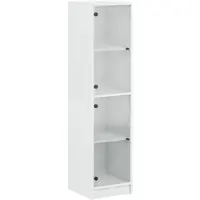 Helloshop26 - Buffet Sideboard Kommode Schrank Aufbewahrungseinheit Organizer für Küche Wohnzimmer Lounge mit Glastüren 35 x 37 x 02_0030109