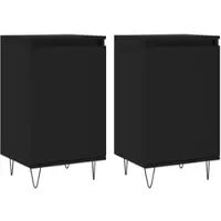 Helloshop26 - Buffet Sideboard Kommode Kleiderschrank Aufbewahrungsmöbel Organizer für Küche Wohnzimmer Lounge 2er-Set 40 x 35 x 70 02_0036903