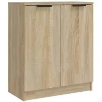 Helloshop26 - Buffet Sideboard Kommode Kleiderschrank Aufbewahrungsm√∂bel Organizer Küche Wohnzimmer Sonoma-Eiche 60 x 30 x 70 cm 02_0031583