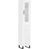 Helloshop26 - Buffet Sideboard Kommode Schrank Aufbewahrungsmöbel Organizer Küche Wohnzimmer Lounge hoch 34,5 x 34 x 180 cm 02_0032378