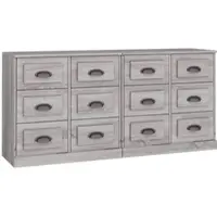 Helloshop26 - Buffet Sideboard Kommode Kleiderschrank Aufbewahrungsm√∂bel Organizer Küche Wohnzimmer Lounges 2er-Set Sonoma 02_0036974