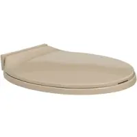Helloshop26 - Ovaler beigefarbener WC-Sitz mit Soft-Close-Deckel 02_0002921