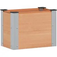 vidaXL Möbel Hochbeet Braun 50 x 30 x 36 cmBeete - Beete c7698