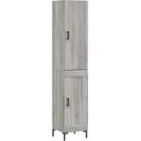 Helloshop26 - Buffet Sideboard Kommode Kleiderschrank Aufbewahrungsmöbel Organizer Küche Wohnzimmer Lounge hohe Sonoma-Eiche 34,5 x 02_0035331