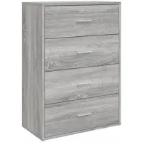 Helloshop26 Buffet Sideboard Kommode Kleiderschrank Aufbewahrungsmöbel Organizer Küche Wohnzimmer Sonoma 60 x 31 x 84 cm