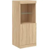 Helloshop26 - Buffet Sideboard Kommode Kleiderschrank Aufbewahrungsmöbel Organizer für Küche Wohnzimmer Lounge mit Sonoma 02_0029959